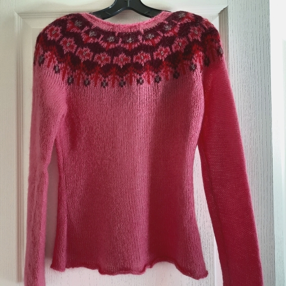 La Fée Maraboutée pink sweater, Size 2 - Picture 3 of 4